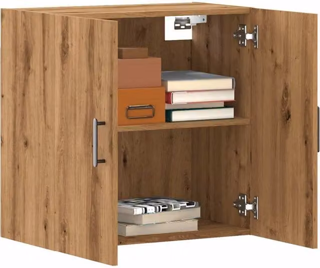 Berkfield Home Artisan Oak Wall Cabinet in Brown, W/D/H: 60 x 31 x 60 cm – 1