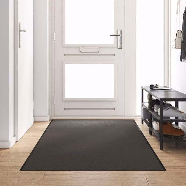 Berkfield Home Rectangular Non-Slip Door Mat in Anthracite, W: 120 cm, D: 300 cm – 1