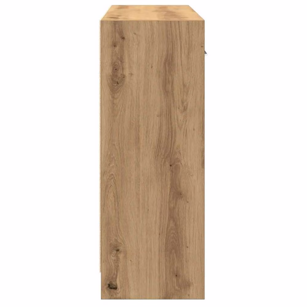 Berkfield Home Artisan Oak Sideboard in Brown, W/D/H: 91 x 28 x 75 cm – 2