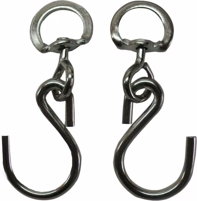 Ambassador Swivel Support Hook, Silver (Pack of 2)