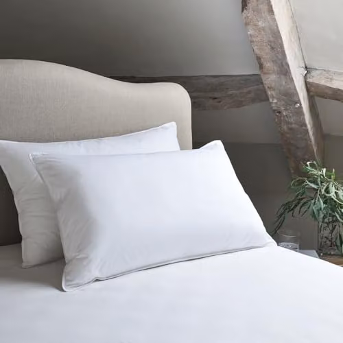Christy Cloud Loft Medium Firm Microfibre Pillow Pair in White – 4