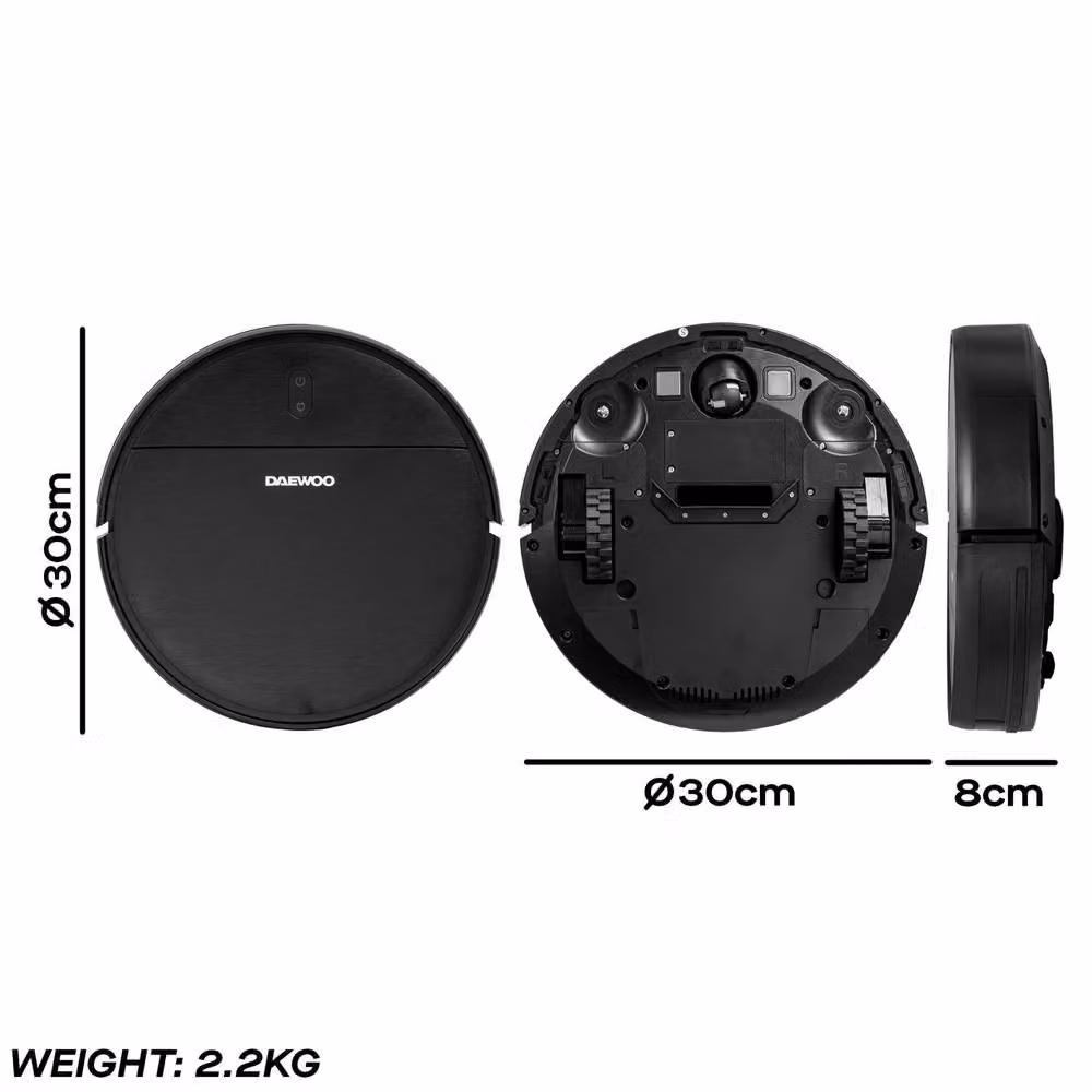 Daewoo Cyclone Freedom Robot Vacuum Cleaner, Black – 4