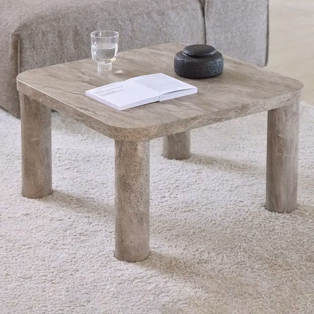 Furniture To Go Solano Modern Rectangular Coffee Table in Grey with Matt Finish