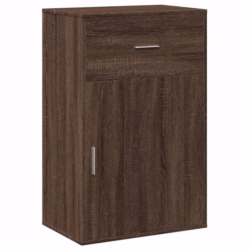 Berkfield Home Brown Oak Storage Cabinet, W: 56.5 cm, D: 39 cm, H: 90 cm – 2
