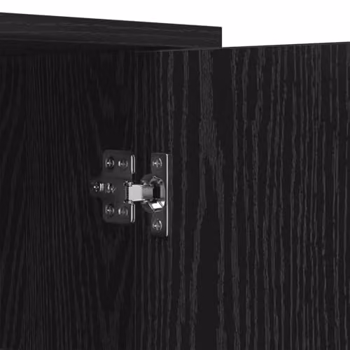 vidaXL Modern Black Sideboard in Black Oak, W/D/H: 70 x 30 x 80 cm – 5