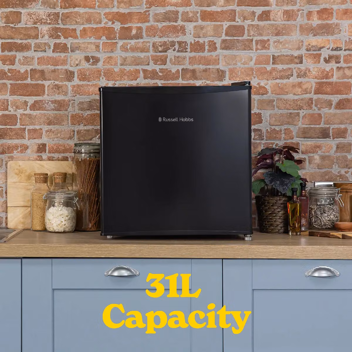 Russell Hobbs 31L Mini Upright Table Top Freezer in Black – 3