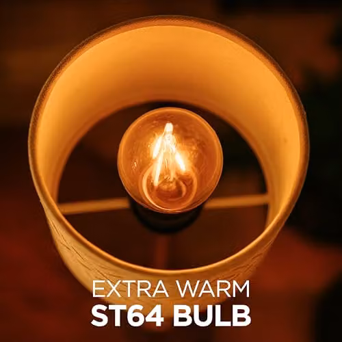 Status Antique ST64 Pear LED Filament Bulb, 4.5W, 380 Lumens, E27, Warm White, Gold/Brass and White – 2