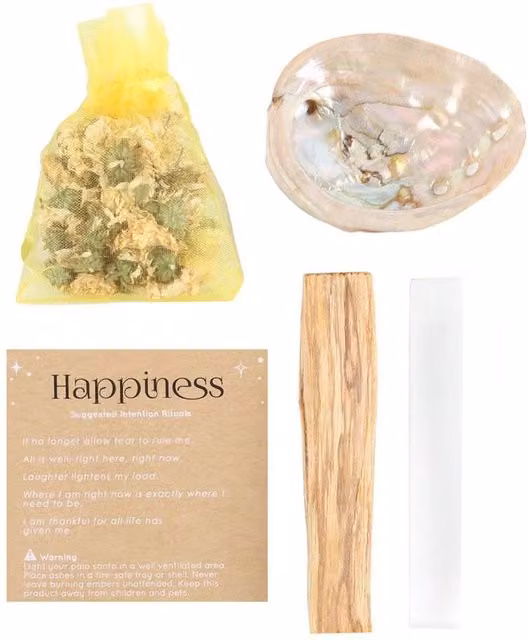 Something Different Herbal Magick Happiness Spell Kit in White and Multicolour
