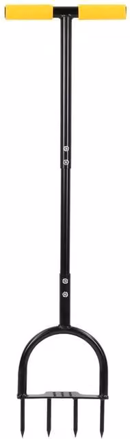 KORVIXA 4 Spike Manual Lawn Grass and Soil Aerator in Black, 1.25kg – 1