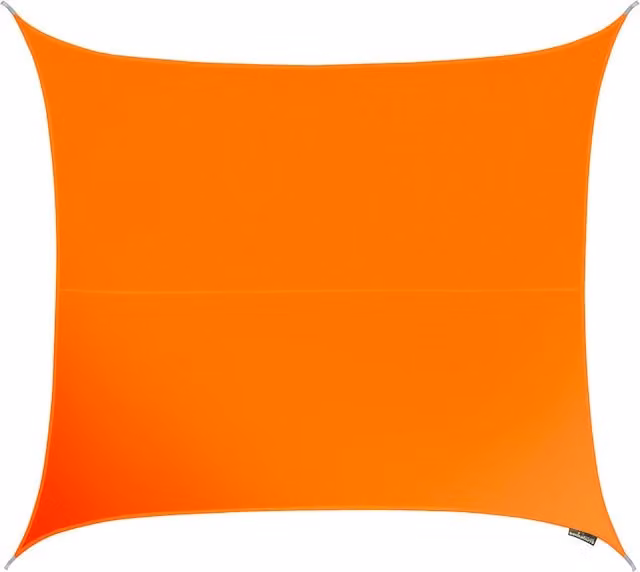 Kookaburra Square Water Resistant Sun Shade Sail, Orange, 3 m x 3 m