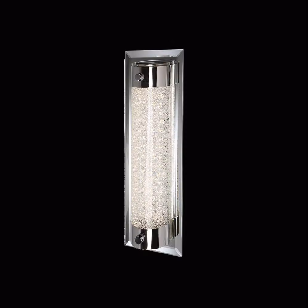 Netlighting Tube Flush LED Ceiling Light, 8W, 4000K Cool White, 680lm, Chrome and Grey Sand Diamond Finish – 2