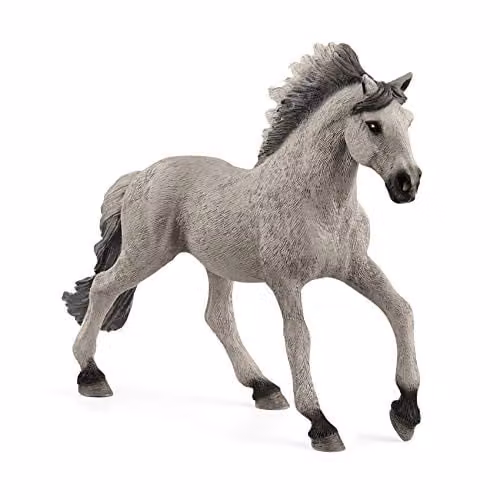Schleich Farm World Sorraia Mustang Stallion Black Animal Figure