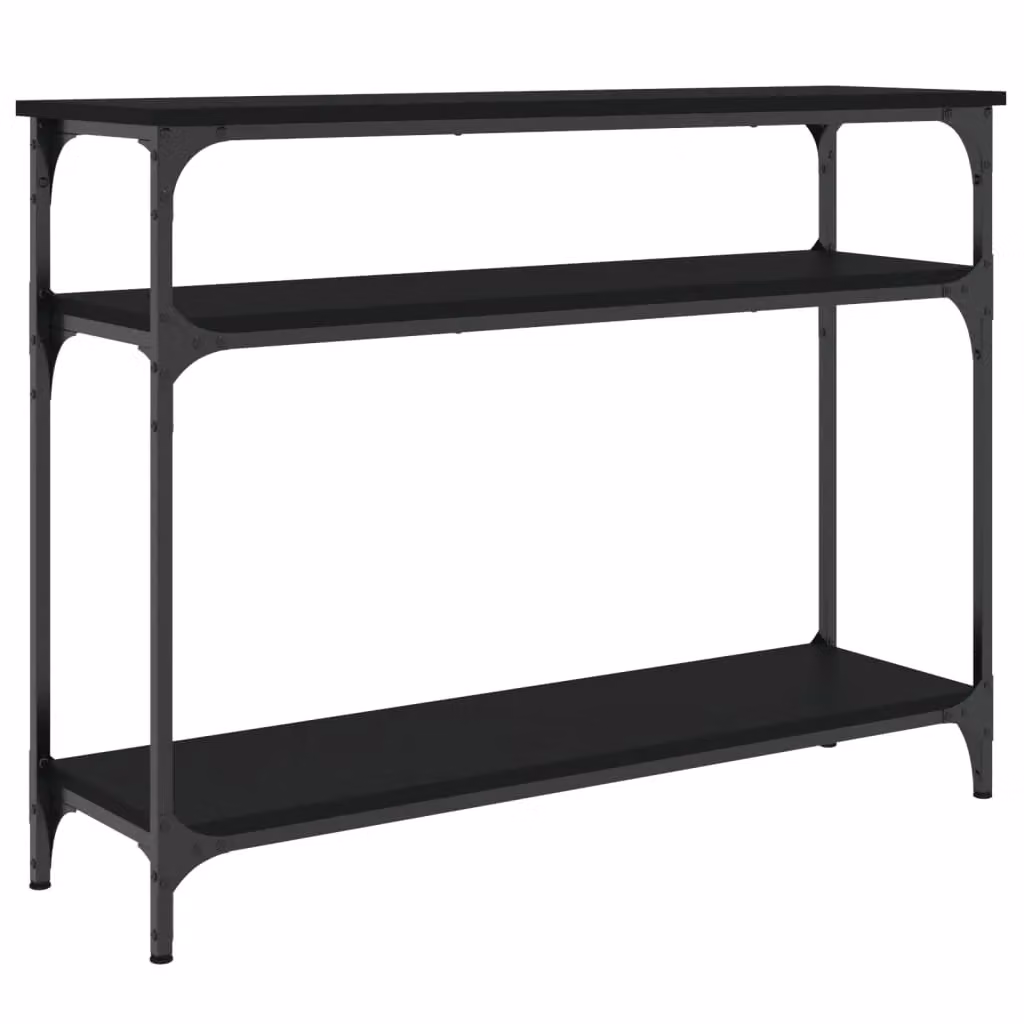 Berkfield Home Black Console Table, W/D/H: 100 x 29 x 75 cm – 2
