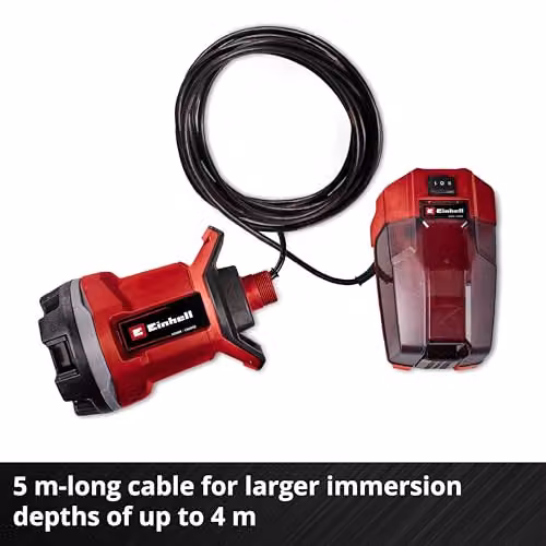 Einhell Cordless Clean and Dirty Water Pump 18V PXC, Red – 4