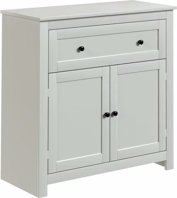 HOMCOM Modern Green Sideboard Storage Cabinet with Adjustable Shelf, Drawer and Double Doors