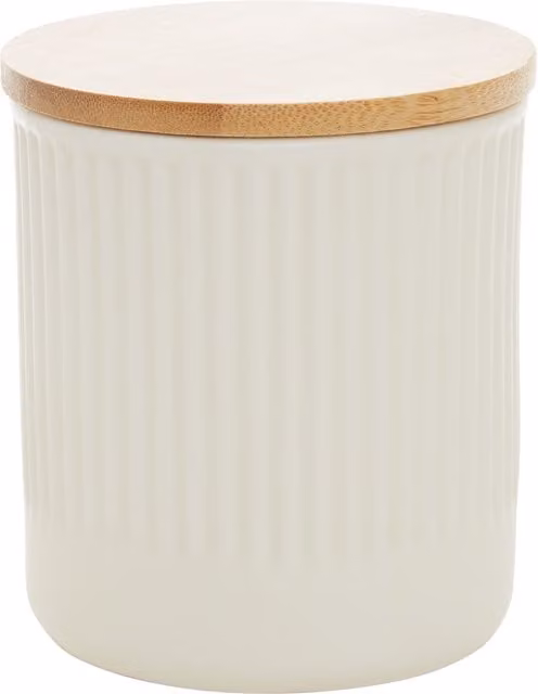 Orsina Maison by Premier Geome Geometric Stoneware Storage Canister, 550ml, Beige