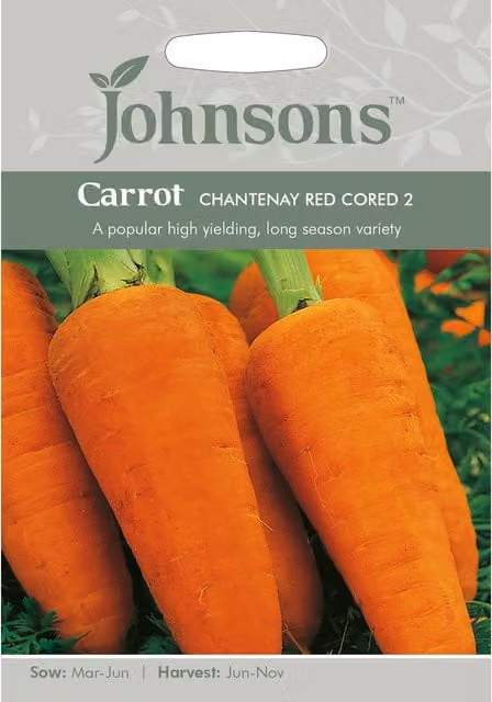 Johnsons Chantenay Red Cored Carrot Vegetable Seeds