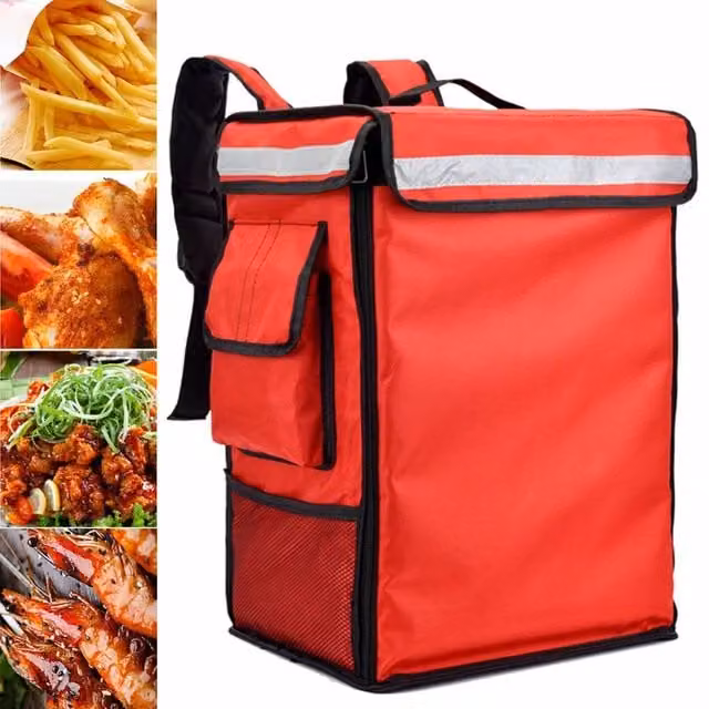 SPETLEK Red Insulated Food Delivery Backpack for Pizza, 42L – 1