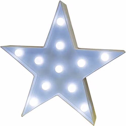 St Helens Home & Garden Star LED Standing Light in White – 1