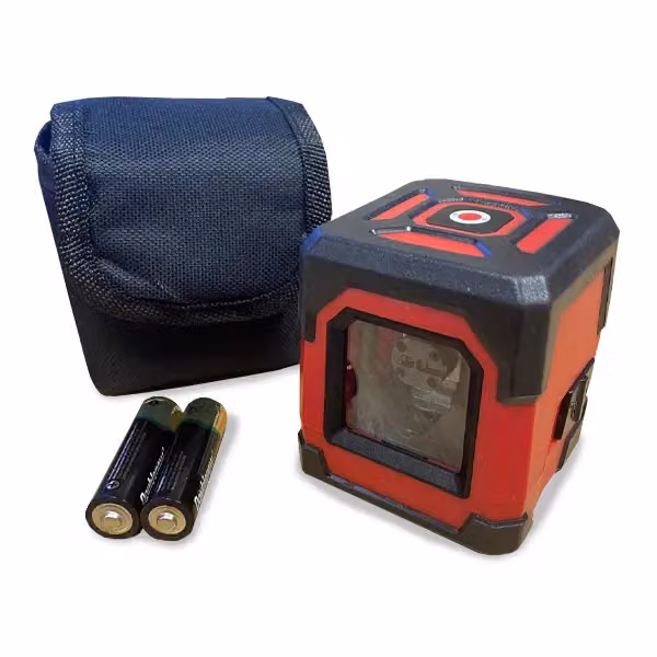 Lumberjack 360 Degree Self Levelling Laser Cross Level with IP54 Shockproof Casing in Red – 3