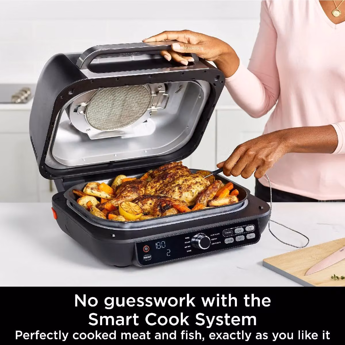 Ninja Foodi Max Pro Health Grill, Flat Plate and Air Fryer AG651UK, Black – 5