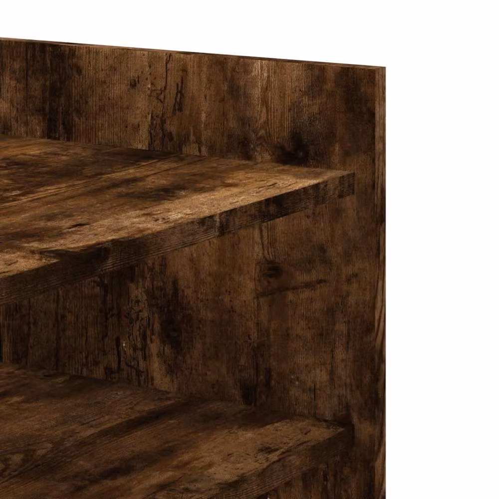 Berkfield Home Durable Smoked Oak Coffee Table in Brown, W/D/H: 80 x 50 x 50 cm – 5