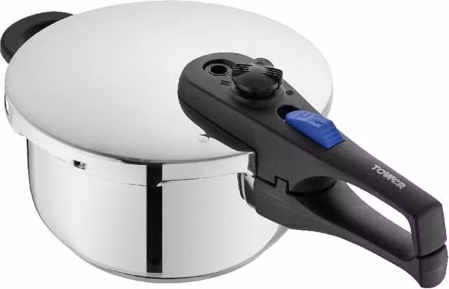 Tower Express 4 Litre Pressure Cooker with Bakelite Handle in Silver T920004S4L