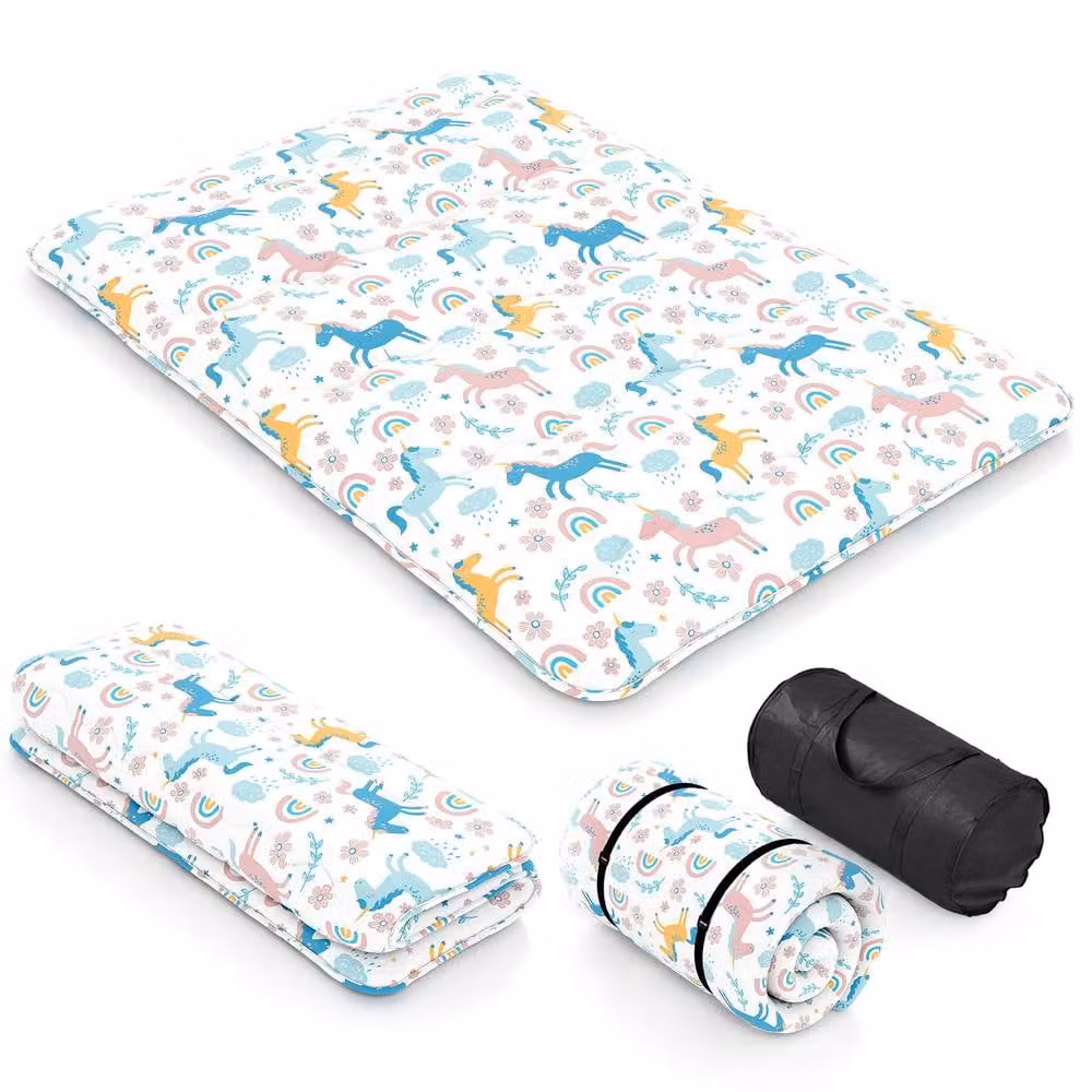 Costway King Size Japanese Floor Futon Mattress, Multicolour, W/D/H: 190 x 135 x 10 cm – 2