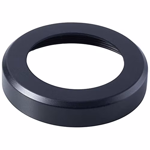 Loops Pair Screw On Round Rose Cover Plates, Matt Black, Diameter: 50 mm, Depth: 10 mm