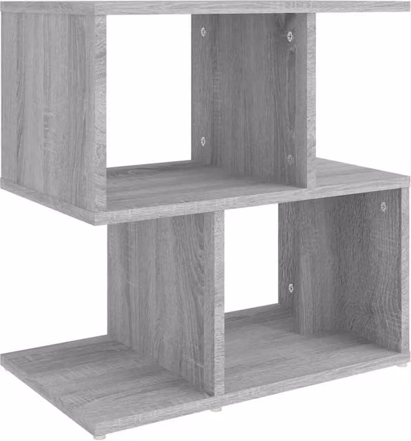 Berkfield Home Grey Sonoma Bedside Cabinet W/D/H: 50 x 30 x 51.5 cm