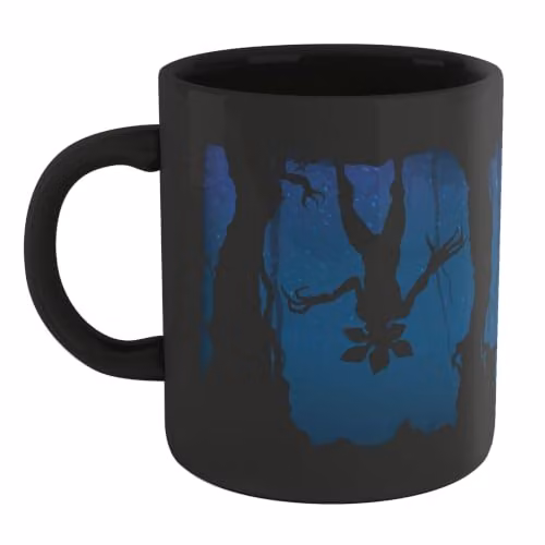 Zavvi Stranger Things Upside-Down Ceramic Mug, Black