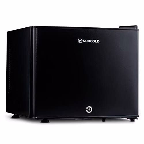 Subcold Aire20 LED Mini Fridge, 20L Thermoelectric Countertop Model with Interior LED Light and Lockable Solid Door, Black – 1