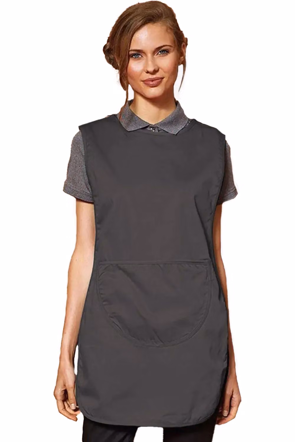 Premier Women's Pocket Tabard Workwear Pack of 2 in Grey, Size: 2XL – 2