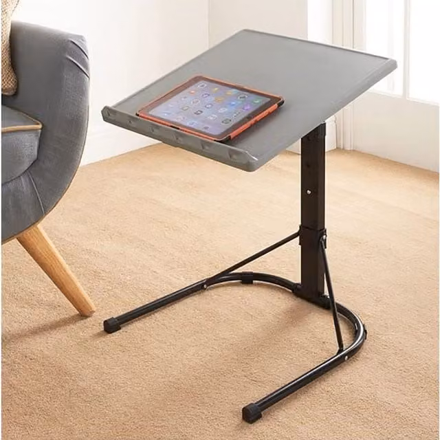 Space ways DEENZ Adjustable Portable Laptop Table in Grey and Black