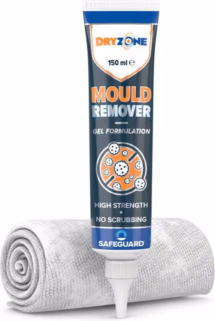 Dryzone Mould Remover Gel 150ml and Cloth - Clear