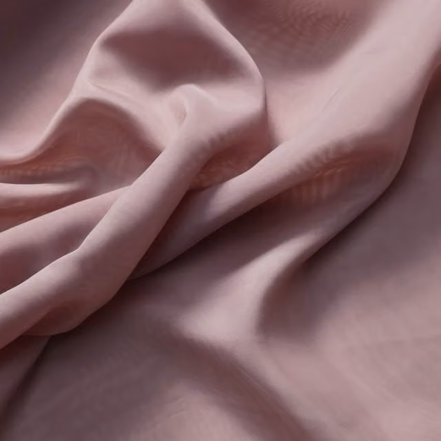 Prestigious Textiles Plain Satin Fabric in Dusky Rose Pink