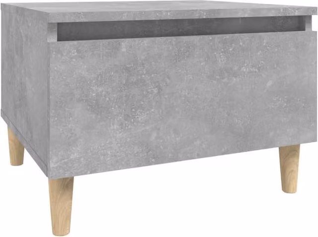 Berkfield Home Grey Concrete Effect Side Table W/D/H: 50 x 46 x 35 cm – 1