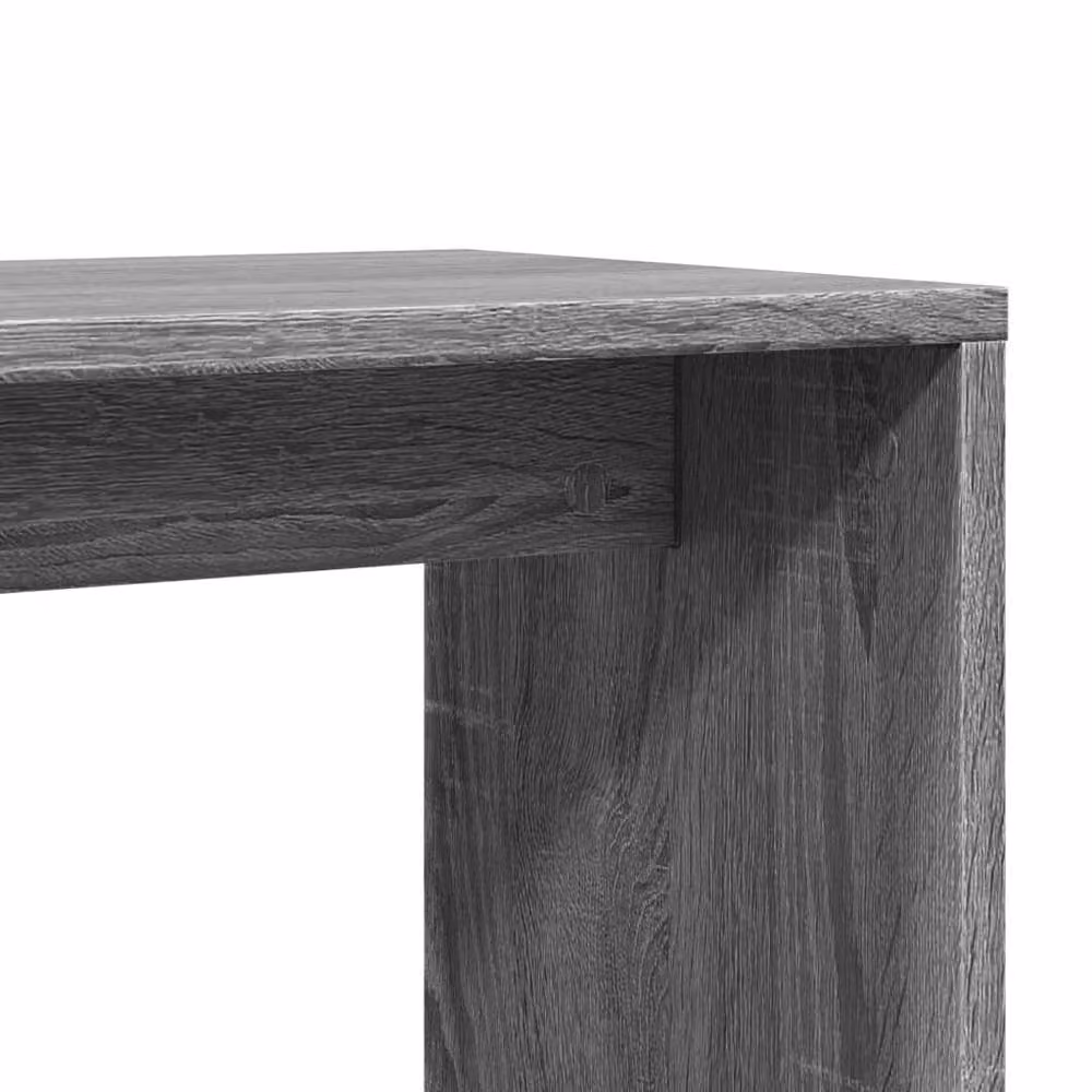 Berkfield Home Set of 2 Grey Sonoma Side Tables in Engineered Wood, W/D/H: 50 x 30 x 50 cm – 7