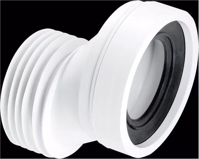 McAlpine WC-CON4A 40mm Offset Rigid WC Connector in White – 1
