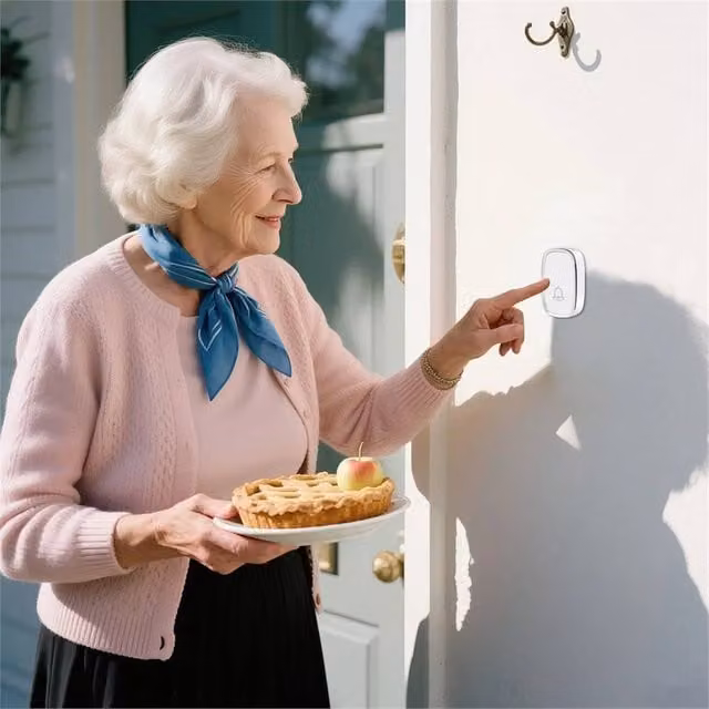 SPETLEK Wireless Mains Plug-in Doorbell in White