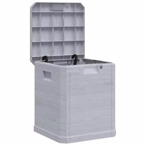 vidaXL Garden Storage Box in Grey