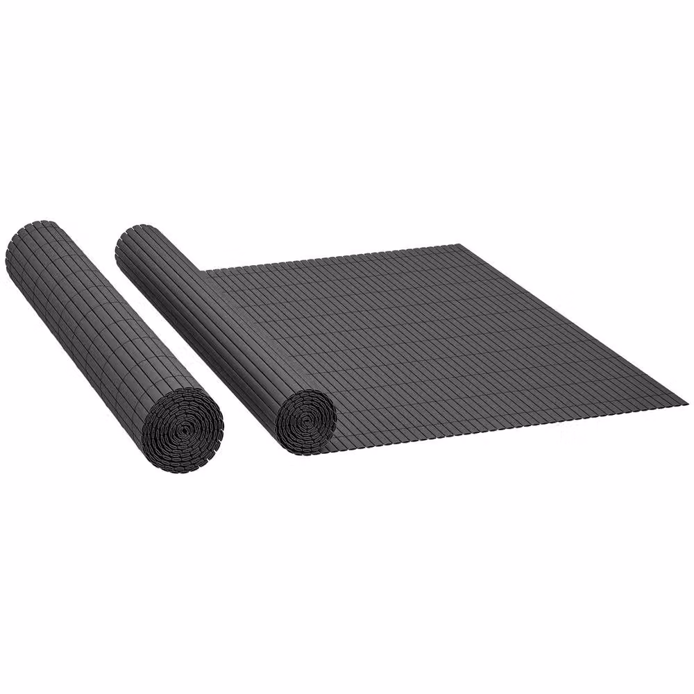 Outsunny 2-Piece Plastic Privacy Screening Windbreak Fence, Dark Grey, H: 100 cm x W: 300 cm – 7