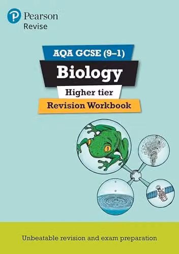 Pearson Revise AQA GCSE Biology Higher Revision Workbook for 2025 and 2026 Exams