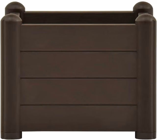 Berkfield Home Garden Raised Bed in Dark Brown, W/D/H: 43 x 43 x 35 cm – 1