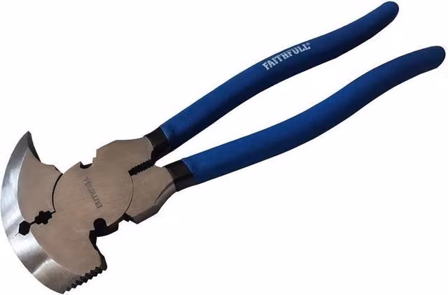 Faithfull Soft Grip Fencing Pliers, Blue, 250mm