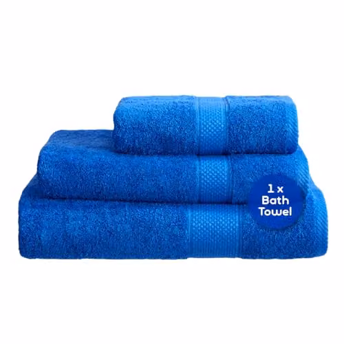 Linens Limited Turkish Cotton Bath Sheet, Royal Blue, W/D/H: 125 x 70 x 1 cm