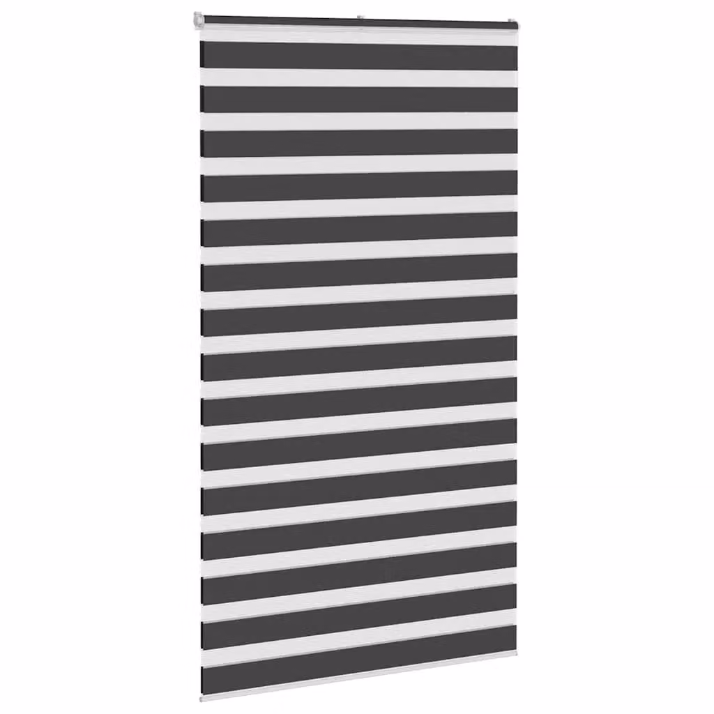 Berkfield Home Black Zebra Day and Night Blind, W: 120.9 cm, H: 200 cm – 3