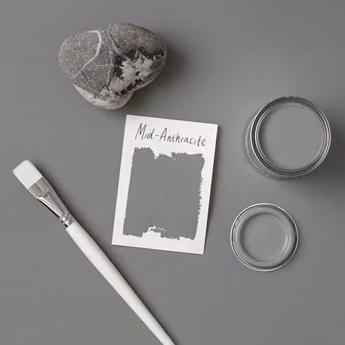Rust-Oleum Chalky Matt Wall Paint in Anthracite Grey, 2.5L – 2