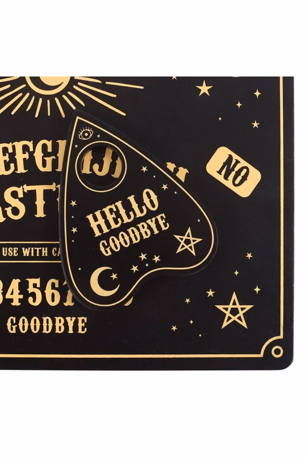 KDMD Black and Gold Talking Board Placemat and Coaster Set with Celestial Vintage Design – 3