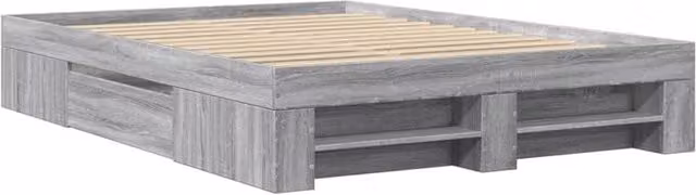 Berkfield Home Grey Sonoma Small Double Wood Bed Frame with Drawers, W/D/H: 120 x 190 cm – 1